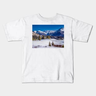 White Silence of the Mountains Kids T-Shirt